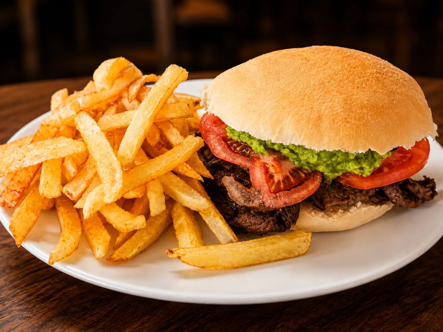 Churrasco italiano con palta y tomate